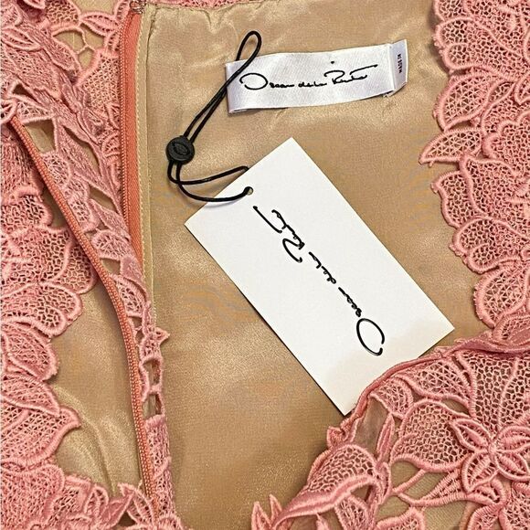 Oscar De La Renta Floral Guipure Lace Midi Dress size 6 - Picture 12 of 14